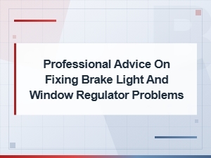 Brake Light and Window Regulator Wiring Harness Repair Guide